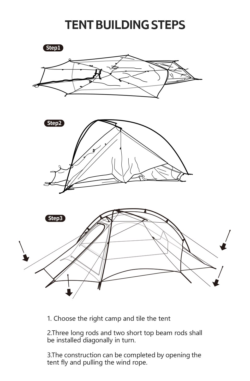 Cheap Goat Tents  CloudUp Wing 2 Person 15D Nylon Double layer Tent Outdoor Camping Sun Protection Rainproof Portable Ultralight Tent Tents 